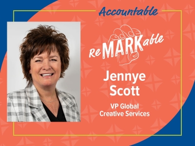 Portrait of Jennye Scott - VP Global Creative Services
