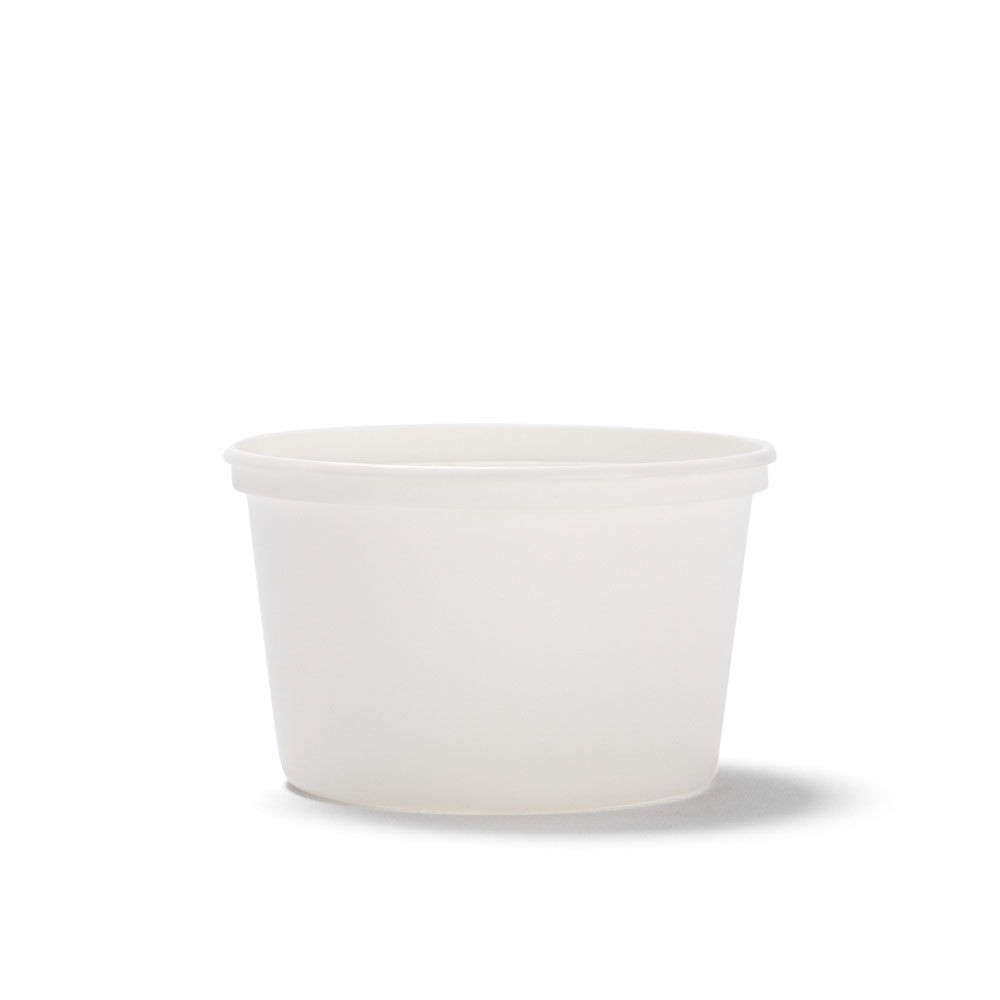 64 oz Half Gallon White Ice Cream Containers