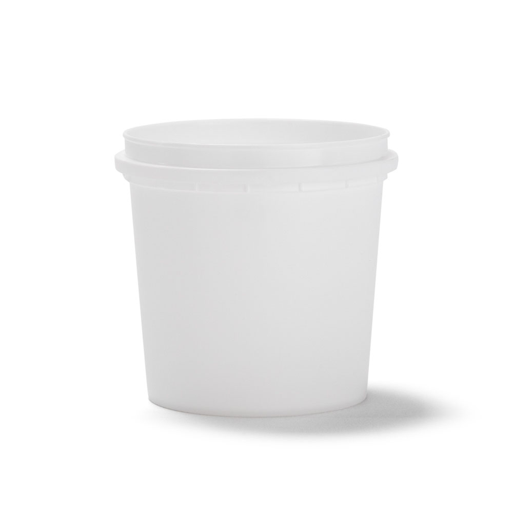 64 oz Half Gallon White Ice Cream Containers