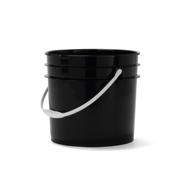 3.5 Gallon Screw Top Plastic Pail, UN Rated, White in Color