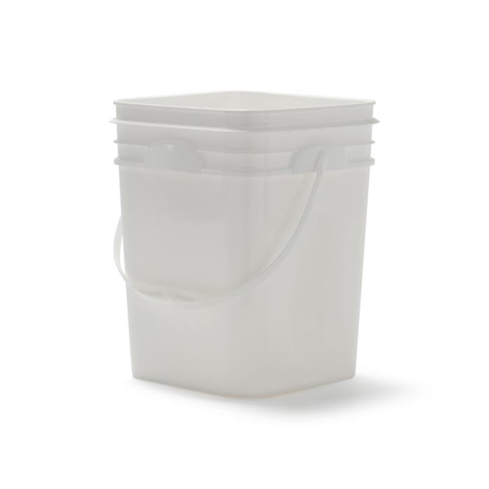 4 Gallon Square Pail with Integrated Handle