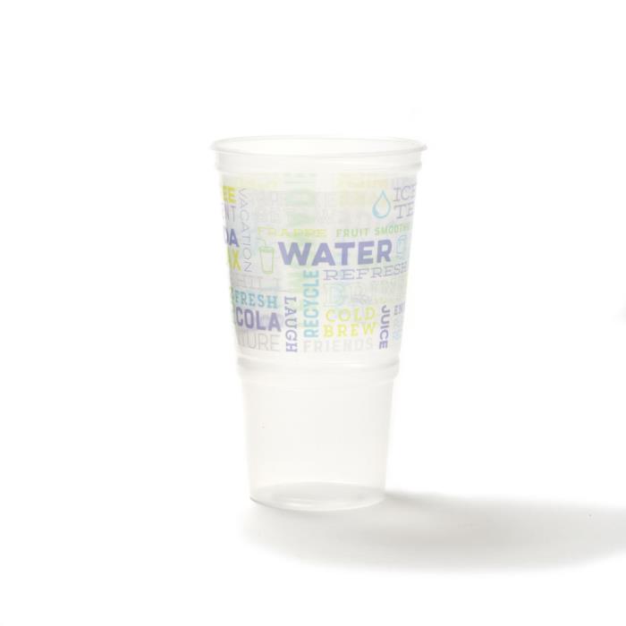 402 PP Ice Cold Cup with Standard Flat Lid