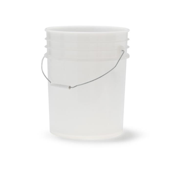 20 L plastic pail, UN solid rating White lid NOT included
