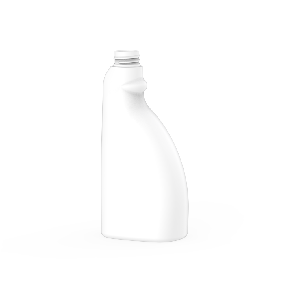16 oz Natural HDPE Plastic Spray Bottles (Red/White Trigger Sprayer) - Natural BPA Free 28-400