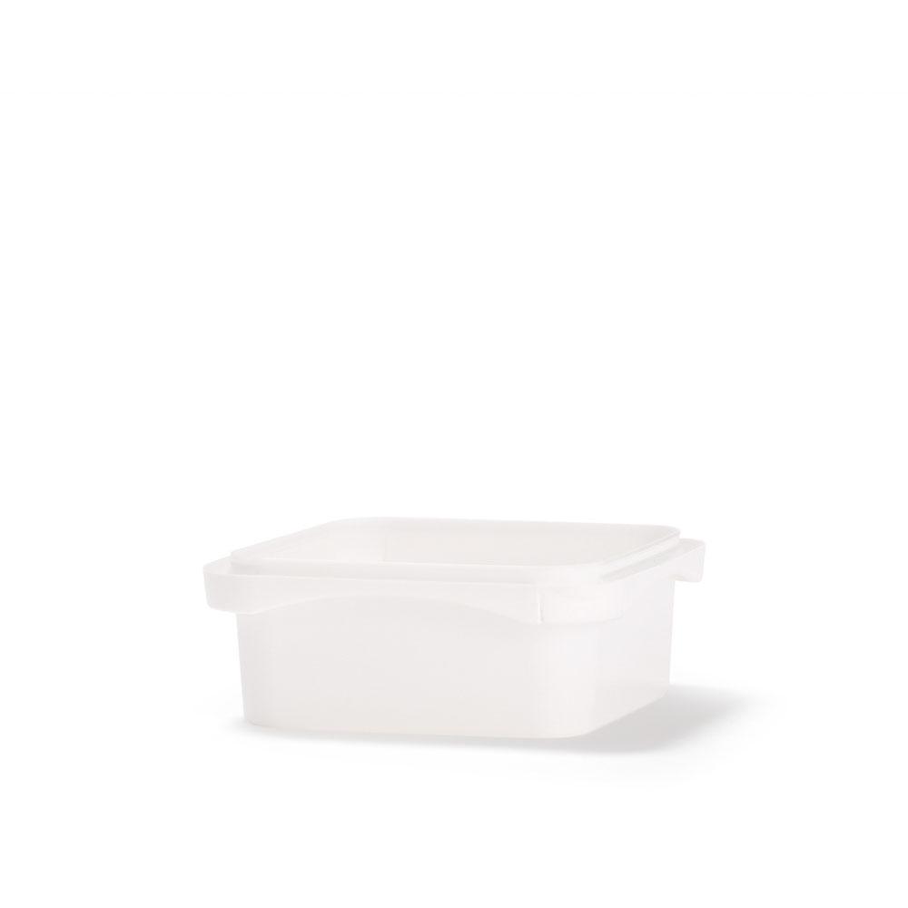 Tamper Tek 13 oz Rectangle Clear Plastic Container - with Lid,  Tamper-Evident, 4 Compartments - 7 x