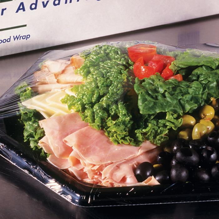 Plastic wrap with clearance zip cutter