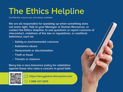 Berry Global - The Ethics Helpline Information