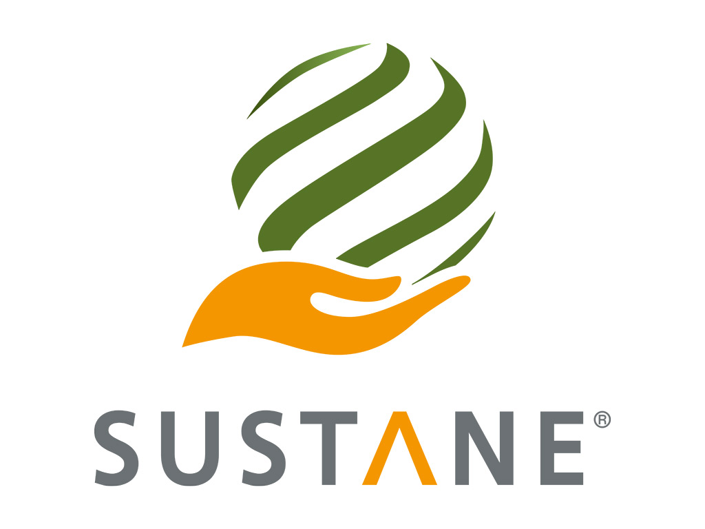 Sustane logo to represent products made from recycled plastic - Berry
