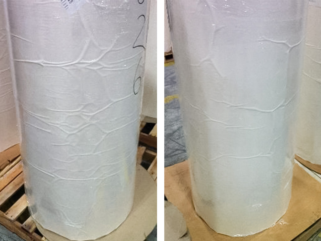 Cockling of paper release liners 