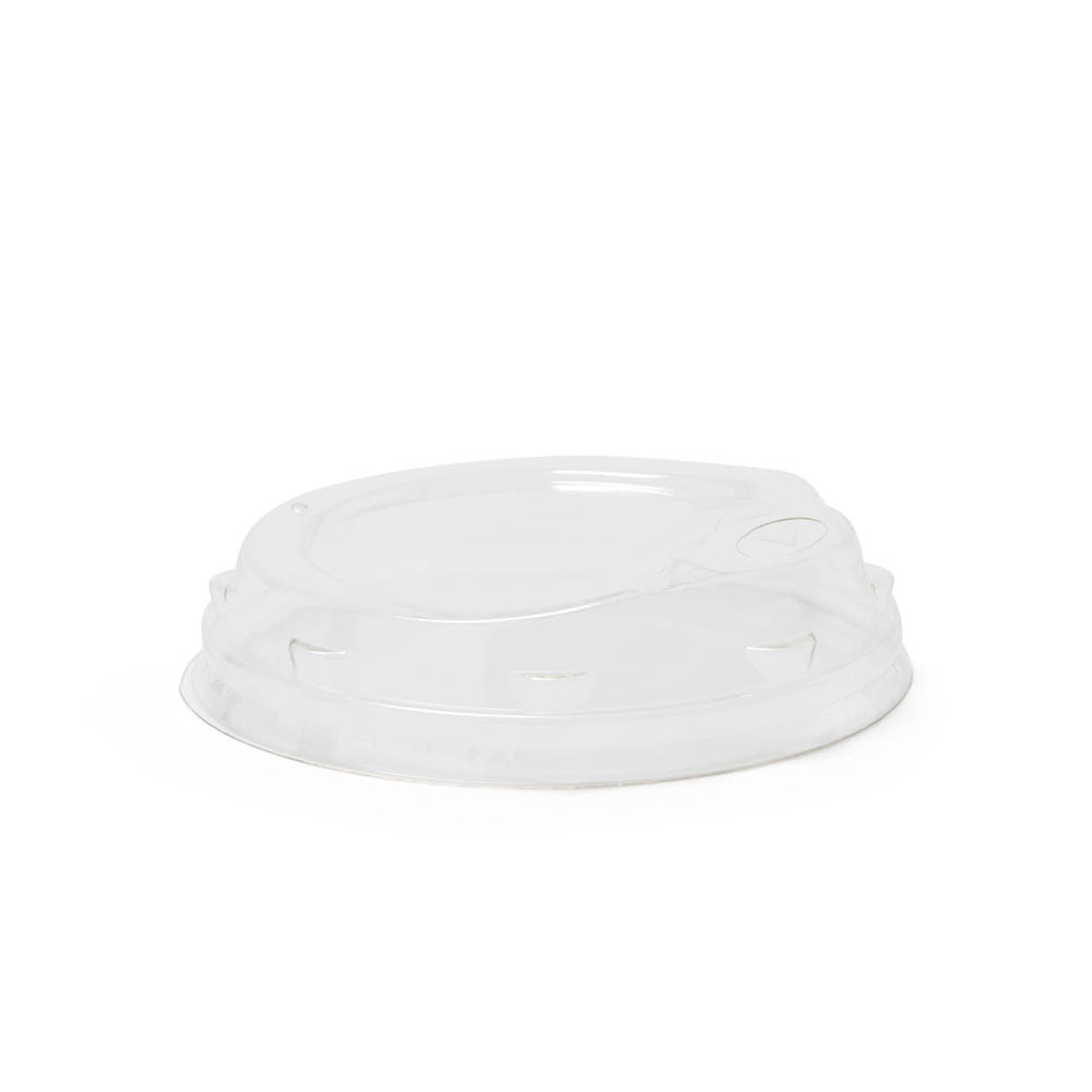 Recycled Plastic Dome Lid with Hole for B Size Cold Cups
