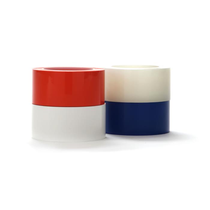1-1/2 in x 36 yds. 2 rolls Patco 560 Blue Polyethylene Clean Removal Tape 