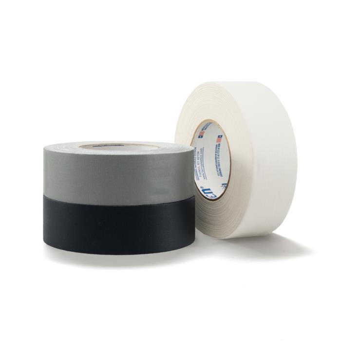 72mm Width 50m Length Gray Polyken 510 Vinyl Coated Cloth Premium Gaffers Tape 11.5 mil Thick 