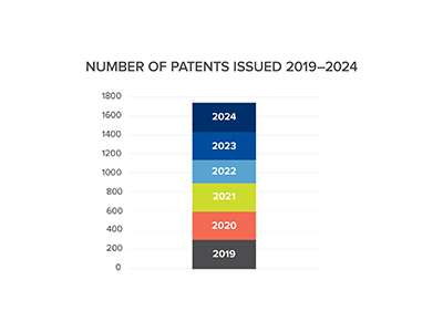 Number of Patents Issued 2019-2024