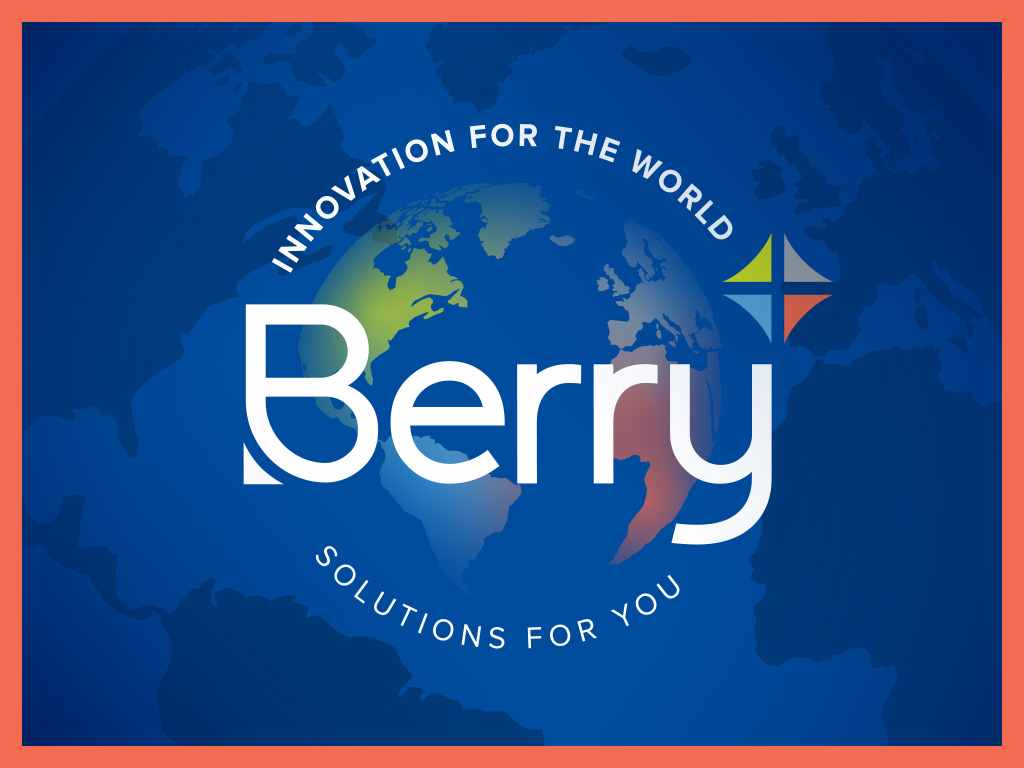 Berry Customer Promise Logo - Innovations for the World, Solutions for You. 